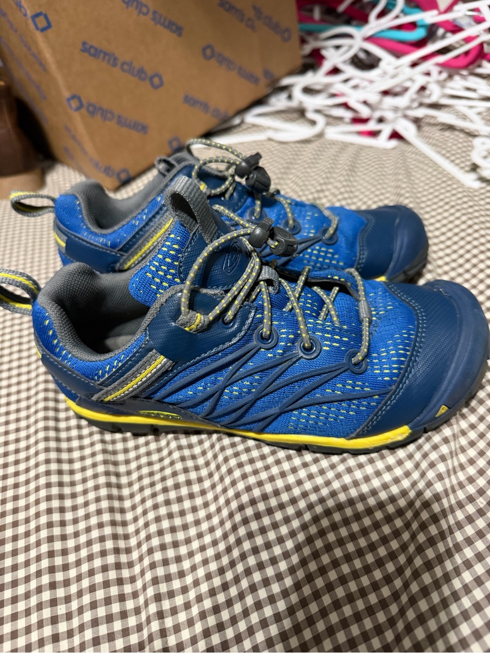 Kids Blue and Yellow Keen Shoes